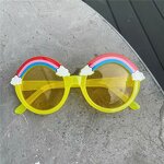 Kids Sunglasses Manufacturer - OEM Custom Glitter Luxury Color Lens Round