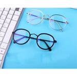 Computer Glasses Manufacturer - OEM Custom Figure Round Metal Anti Blue Light