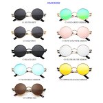Sunglasses Manufacturer - OEM Custom Mirror Round Steam Punk Sports Polarized