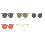 Sunglasses Manufacturer - OEM Custom 2021 New Hip Hop Retro Steampunk Round