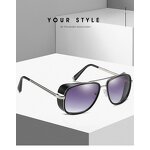 Sunglasses Manufacturer - OEM Custom Mirror Women Custom Logo Punk Glasses