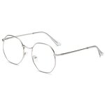 Eye Glass Frames Manufacturer - OEM Custom Polygon Metal Clear for Optical