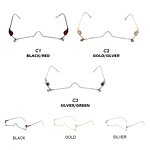 Sunglasses Manufacturer - OEM Custom Luxury No Lens Semi Rimless with Diamonds