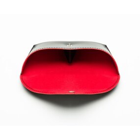 Sunglasses Case Manufacturer - OEM Custom Branded Button Black Soft Leather