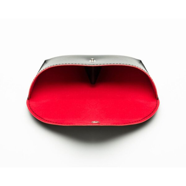Sunglasses Case Manufacturer - OEM Custom Branded Button Black Soft Leather