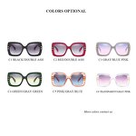 Sunglasses Manufacturer - OEM Custom Women Retro Rivet Transparent Big