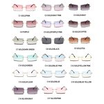 Rimless Sunglasses Manufacturer - OEM Custom 2021 Hot Square Diamond Small