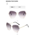 Sunglasses Manufacturer - OEM Custom Glitter Luxury Big Frame Oversized