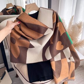 Cashmere Poncho Manufacturer - OEM Custom Luxury Custom Thick Winter Scarf
