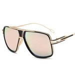 Sunglasses Manufacturer - OEM Custom FRIENDS Gradient Metal Mirror Oversized