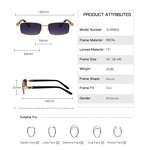 Sunglasses Manufacturer - OEM Custom 2025 Quality Rimless Rectangle Fashion