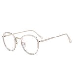 Computer Glasses Manufacturer - OEM Custom Figure Round Metal Anti Blue Light