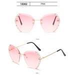 Sunglasses Manufacturer - OEM Custom Glitter Luxury Big Frame Oversized