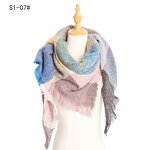 Winter Scarf Manufacturer - China Factory 2023 Thicken Warm Colorful Checkered