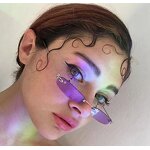 Rimless Sunglasses Manufacturer - OEM Custom Women Men 2024 Metal Hip Hop