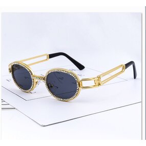 Sunglasses Manufacturer - OEM Custom Rhinestone Crystal Diamond Stoned Oval