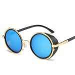 Sunglasses Manufacturer - OEM Custom Metal Mirror Punk Glasses Vintage Retro
