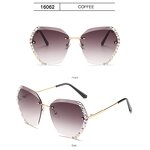 Sunglasses Manufacturer - OEM Custom Glitter Luxury Big Frame Oversized