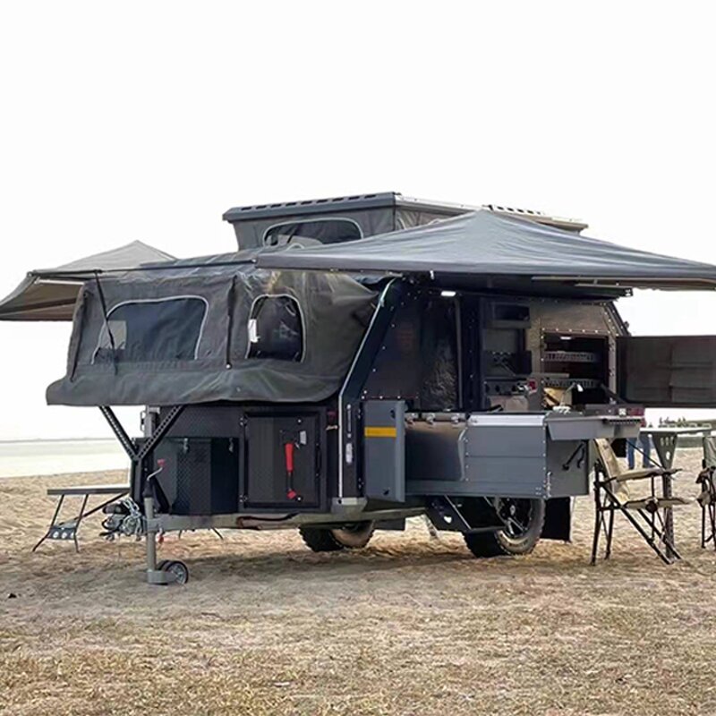 Foldable Camping Trailer Supplier - RV with LED Lights Small