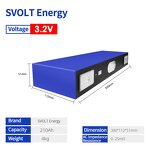 LiFePO4 Battery Cell Factory - SVOLT 3.2V 210Ah 5000 Cycle