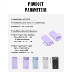Power Bank Supplier - DX271 10000mAh Wireless Type C PD
