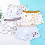 Boys' Underwear Set Manufacturer - OEM Custom Cotton 4 Pcs Children's Boxer