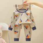 Kids Pajamas Manufacturer - Wholesale 2 Piece Autumn Winter Long Sleeve