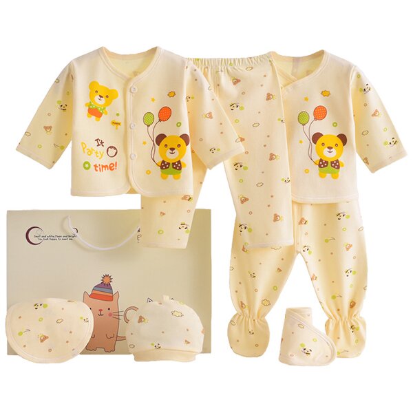 Newborn Baby Gift Set Manufacturer - OEM Custom 7PCS Boy 0-3 Months 100%