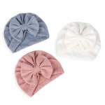 Baby Hat Manufacturer - Wholesale Fashion Solid Color Wheat-striped Bow