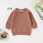 Children Pullover Tops Manufacturer - OEM Custom Logo Solid Colors Organic
