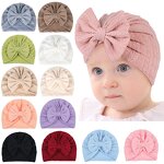 Baby Hat Manufacturer - Wholesale Fashion Solid Color Wheat-striped Bow