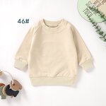 Children Pullover Tops Manufacturer - OEM Custom Logo Solid Colors Organic