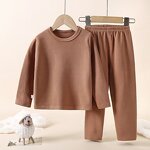 Pajamas Set Manufacturer - OEM Custom Cotton Solid Colors 2pcs Soft