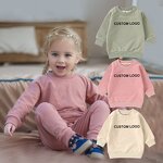 Baby Toddler Sweatshirt Manufacturer - Wholesale Spring Solid Colors Long