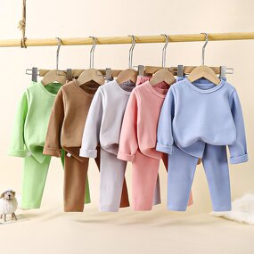 Pajamas Set Manufacturer - OEM Custom Cotton Solid Colors 2pcs Soft