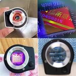 Magnifier Glass Supplier - USB 30x 6 LED UV Lights for Stamps