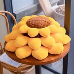 Flower Pillow Factory - Creative Sunflower Woven Tatami Cushion