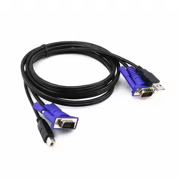 KVM Cable Supplier - 1.5m USB 2.0 VGA Switch Cable