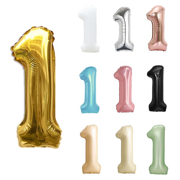 Aluminum Balloon Factory - 32 Inch Gold Silver Gradient Digital