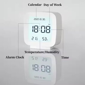 LCD Alarm Clock Supplier - Indoor Temperature Humidity Display
