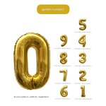 Aluminum Balloon Factory - 32 Inch Gold Silver Gradient Digital