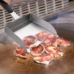 French Fries Scoop Factory - Stainless Steel Griddle Mover Shovel