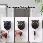 Key Holder Factory - Owl-Shaped Magnetic Self-Adhesive Hooks