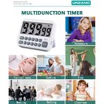 Magnetic Digital Timer Supplier - Loud Alarm Big Digits Plastic