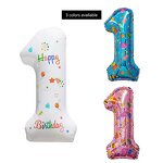 Birthday Balloon Supplier - 32-Inch White Aluminum Film Photo