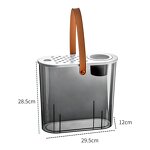 Waste Bin Supplier - Portable with Lid Dry Wet Separation Oval