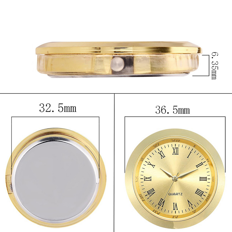 Metal Watch Head Factory - 36mm Alloy Mini Clock Accessory