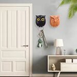 Key Holder Factory - Owl-Shaped Magnetic Self-Adhesive Hooks