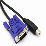 KVM Cable Supplier - 1.5m USB 2.0 VGA Switch Cable