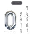 Aluminum Balloon Factory - 32 Inch Gold Silver Gradient Digital